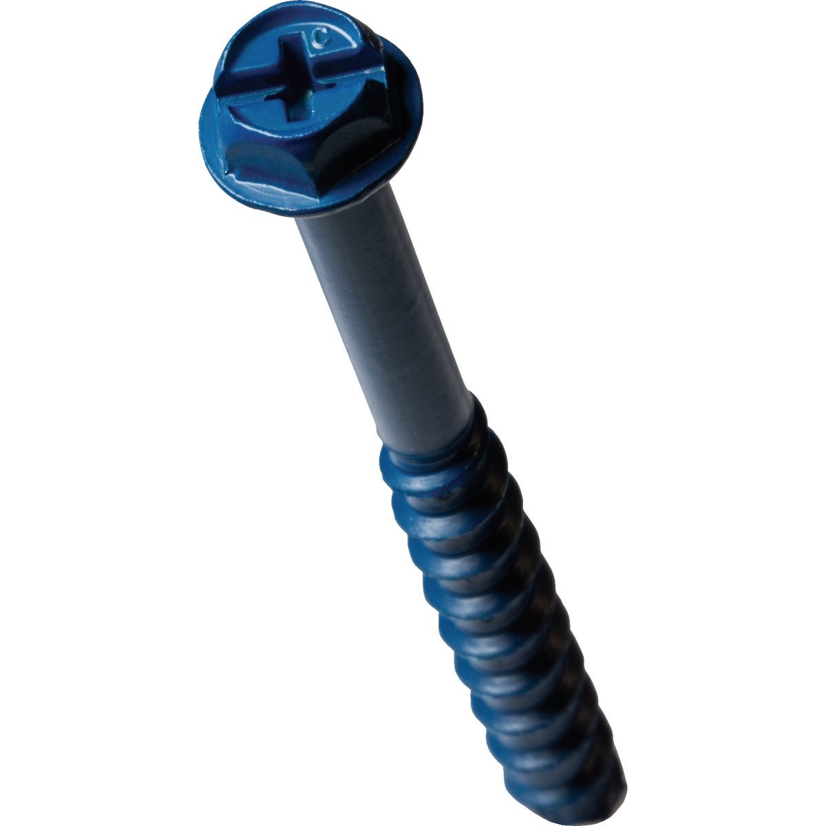Simpson Strong-Tie Titen Turbo  1/4 in. x 2-3/4 in. Hex-Head Concrete and Masonry Screw, Blue (100-Qty)