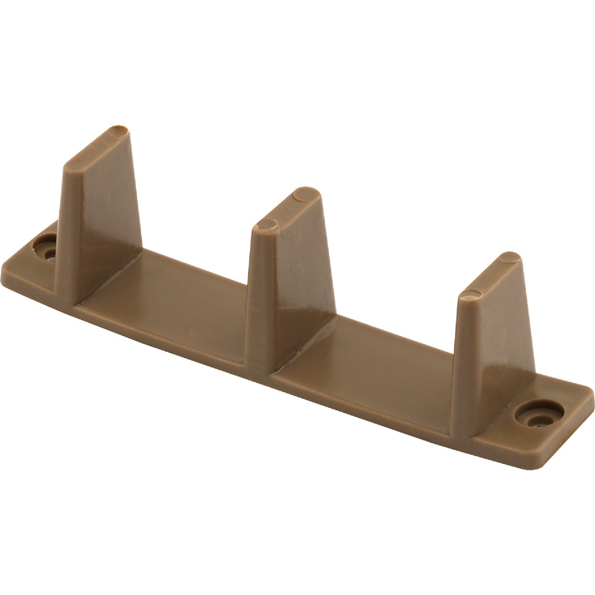 Prime-Line 1-1/8 In. Brown Closet Door Floor Guide (2 Count)
