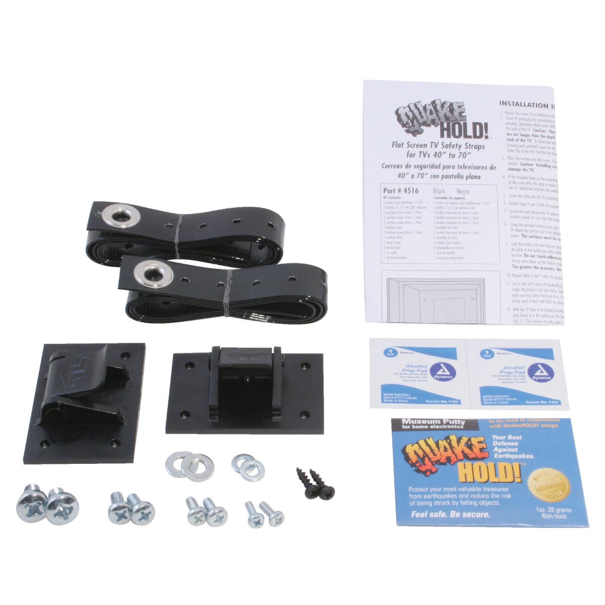 QuakeHold Flat Screen TV Furniture Safety Strap