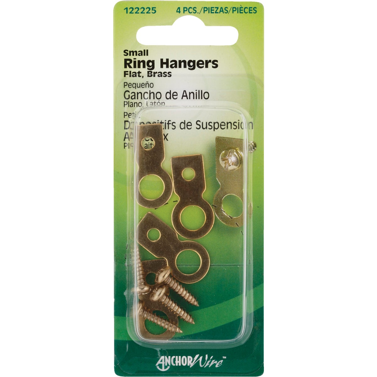 Hillman Anchor Wire Small Flat Ring Hangers (4 Count)