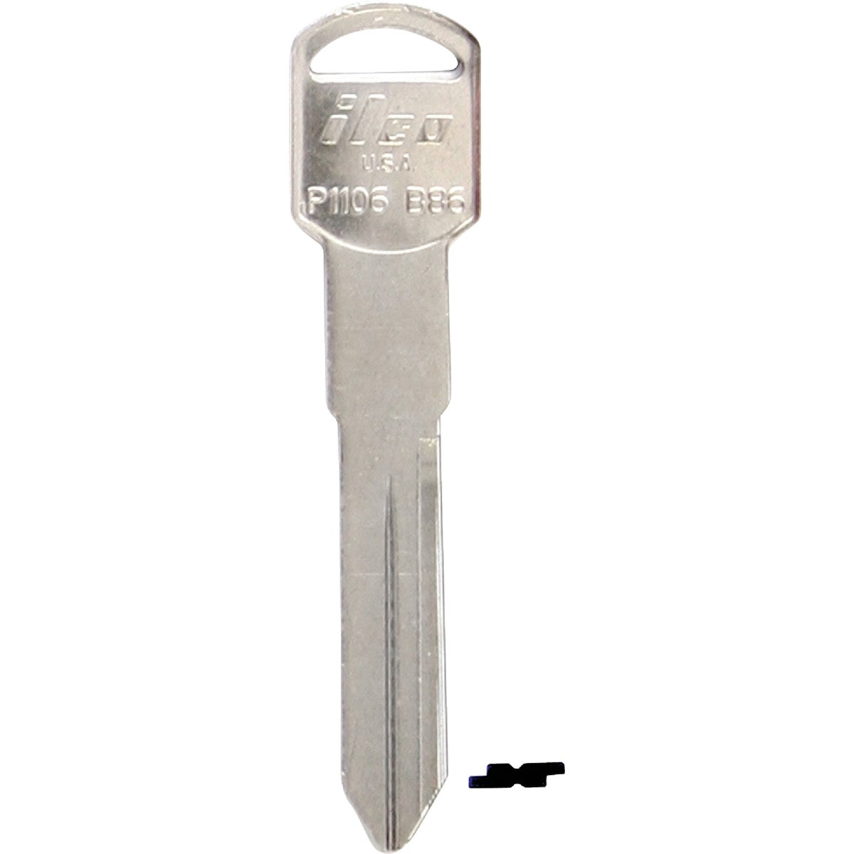 ILCO GM Nickel Plated Automotive Key, B86 / P1106 (10-Pack)