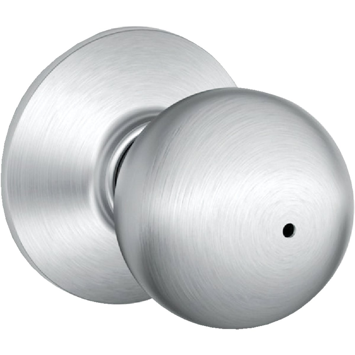Schlage Orbit Satin Chrome Bed & Bath Door Knob