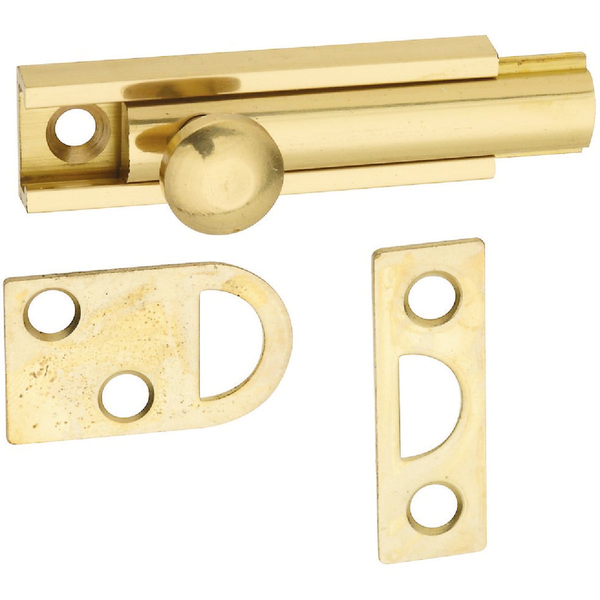 National Gallery Series 2 In. Polished Brass Door Surface Bolt