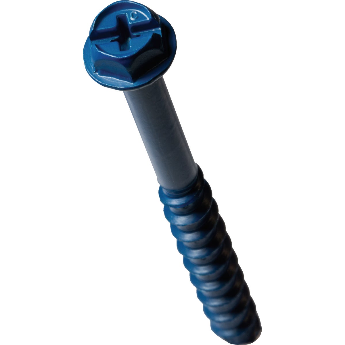 Simpson Strong-Tie Titen Turbo 1/4 in. x 2-3/4 in. Hex-Head Concrete and Masonry Screw, Blue (75-Qty)