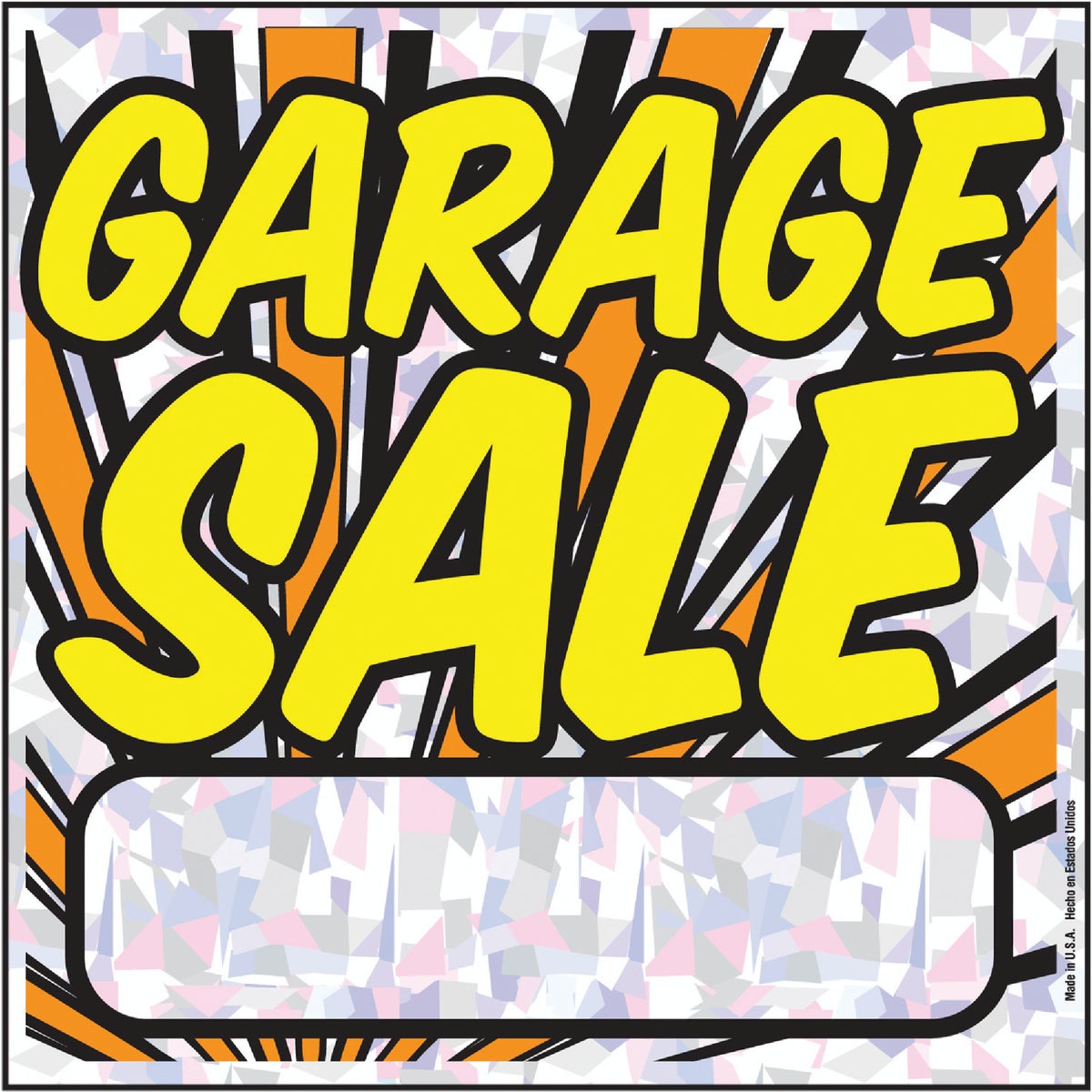 Hy-Ko Garage/Yard Sale Sign