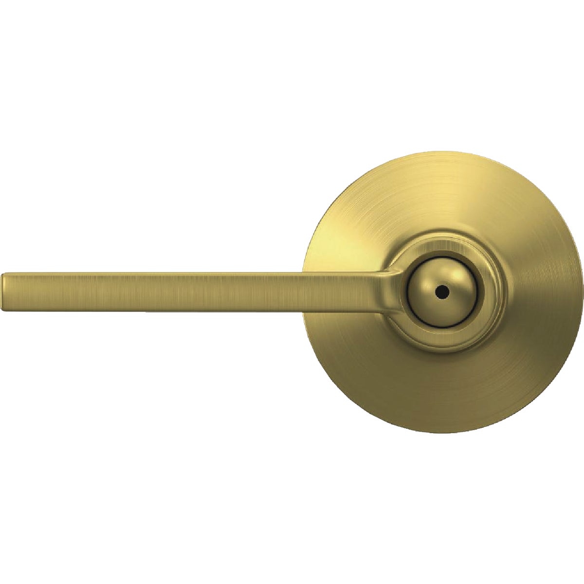 Schlage F Series Latitude Lever Satin Brass Bed & Bath Lock