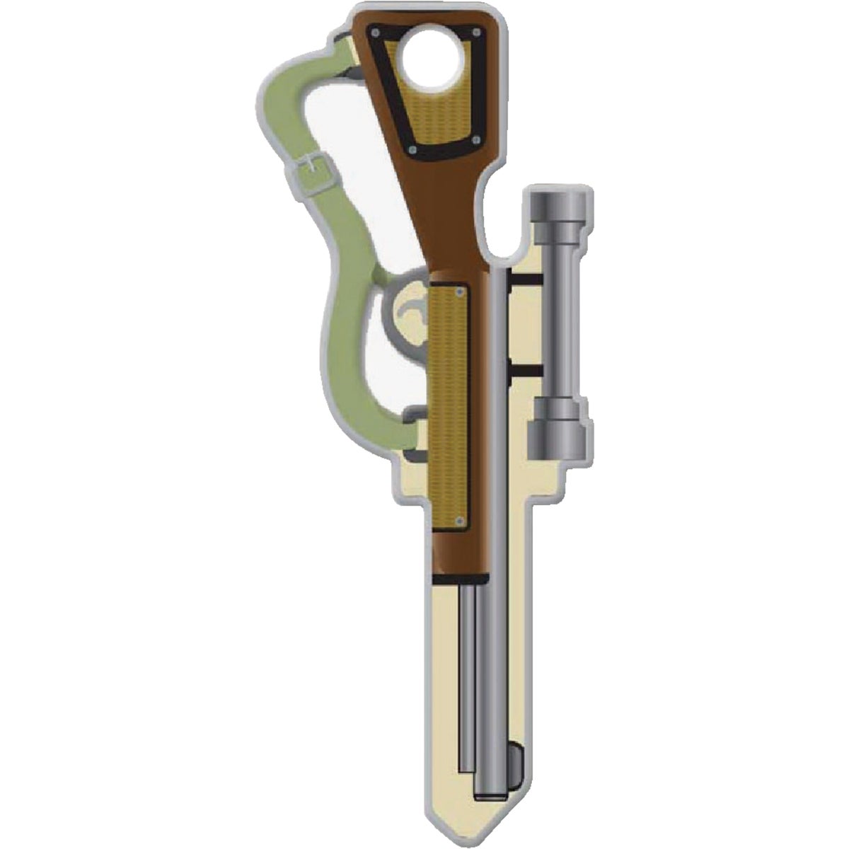 KW11 RIFLE DOOR KEY