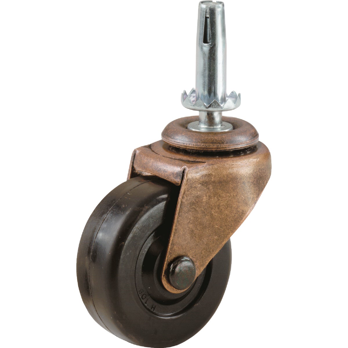 Do it 2 In. Medium-Duty Soft Rubber Swivel Stem Caster (2-Pack)