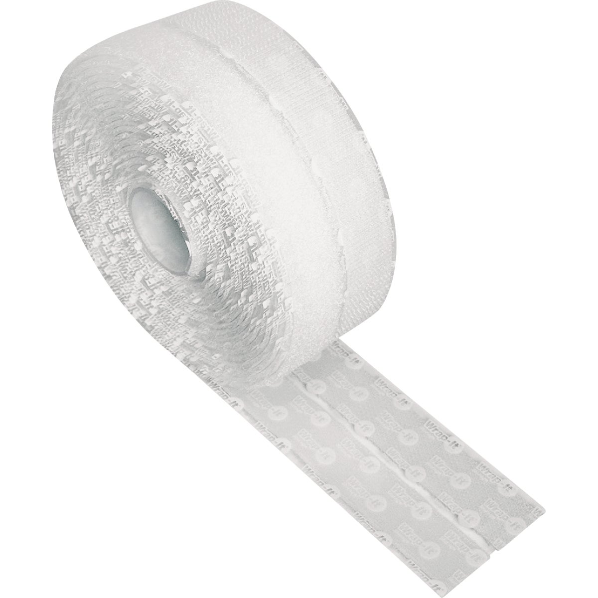 Wrap-It Storage Stick 'Em 3/4 In. x 15 Ft. White Hook & Loop Roll