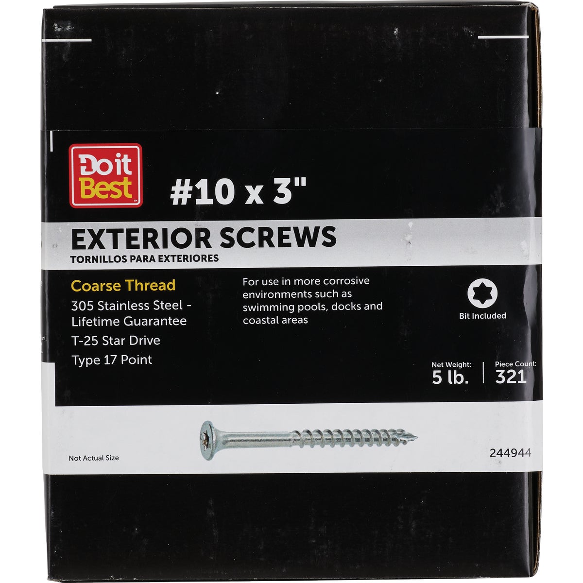 Grip-Rite Max 3 In. T17 ST25 305 Stainless Steel Deck Screw (5 Lb.)