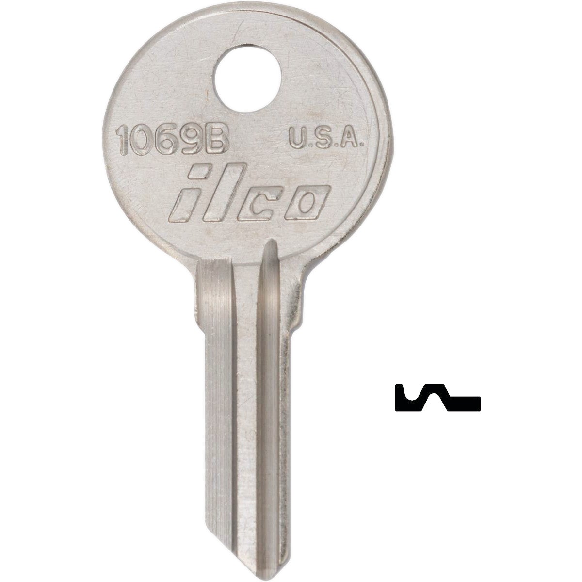 ILCO 1069B National Cabinet Lock Key Blank (10-Pack)