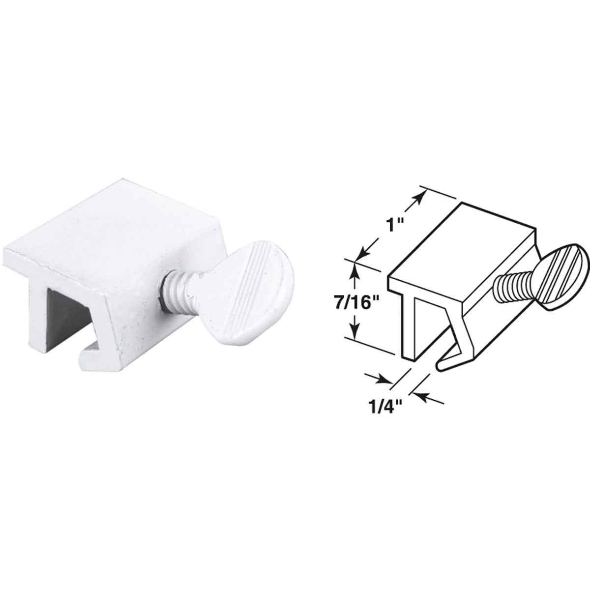 Defender Security White Heavy-Duty Sliding Window Lock (2 Count)