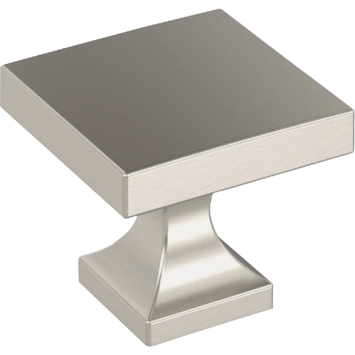 Amerock Pedestal 1.0625 In. Square Satin Nickel Knob