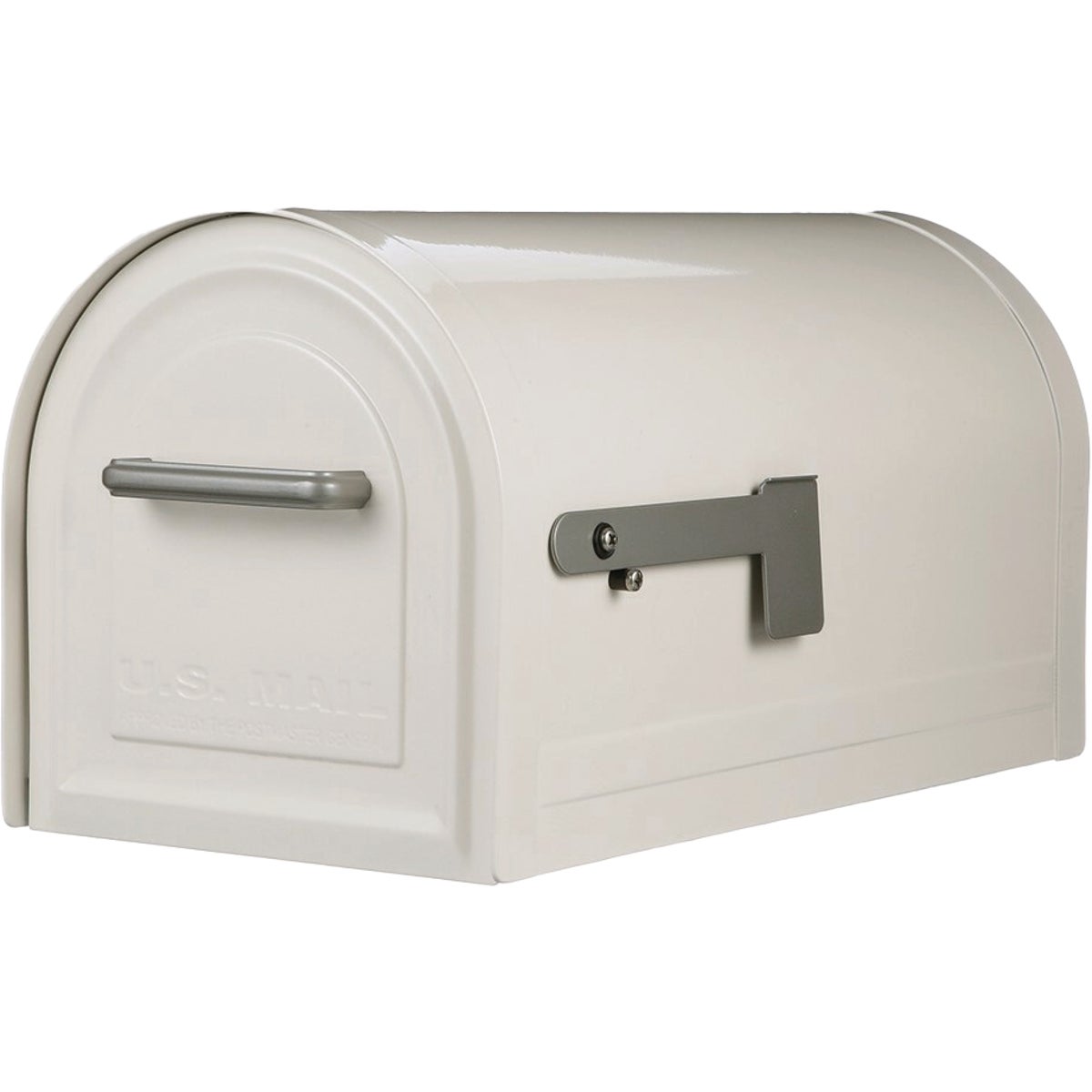 Gibraltar Reliant White Locking Post Mount Mailbox