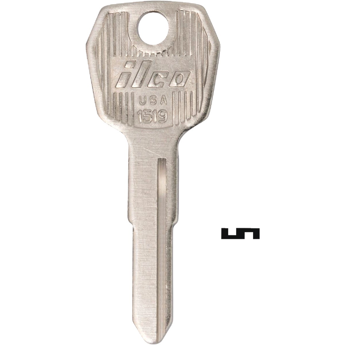 ILCO 1519 KOMATSU / MITSUBISHI Forklift Key Blank (10-Pack)