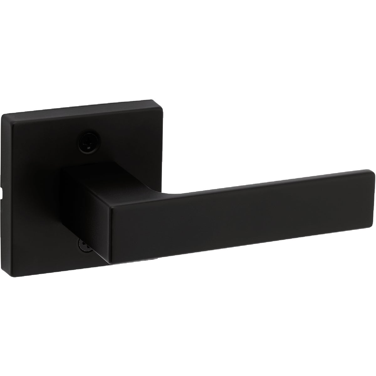 Kwikset Singapore Square Hall/Closet Lever, Matte Black