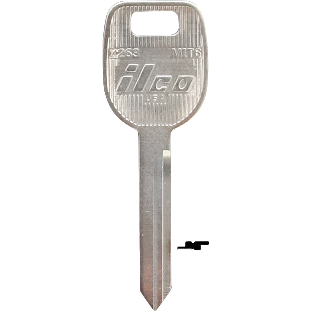 ILCO Mitsubishi Nickel Plated Automotive Key, MIT6 / X263 (10-Pack)