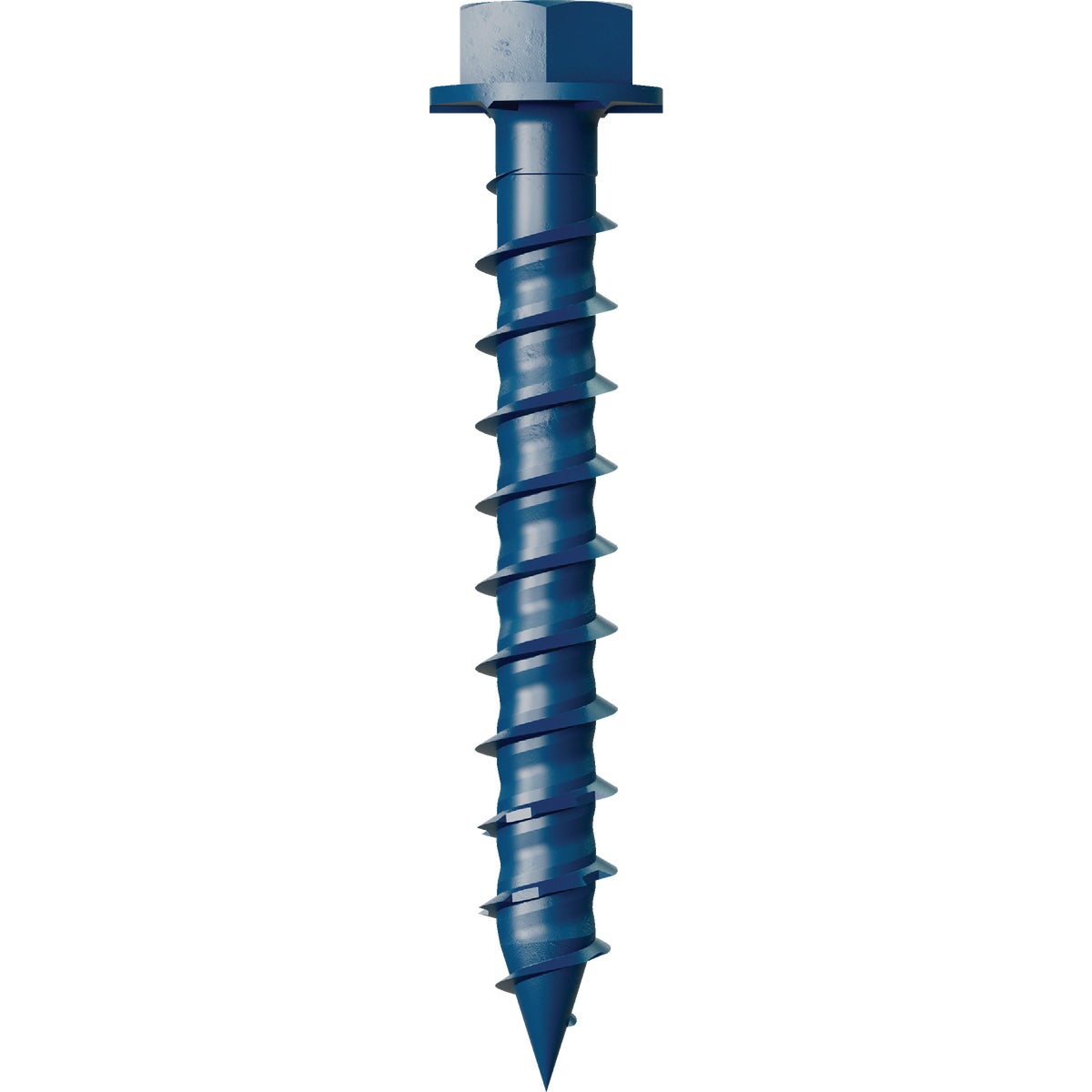 Simpson Strong-Tie Titen Turbo  1/4 in. x 1-3/4 in. Hex-Head Concrete and Masonry Screw, Blue (100-Qty)