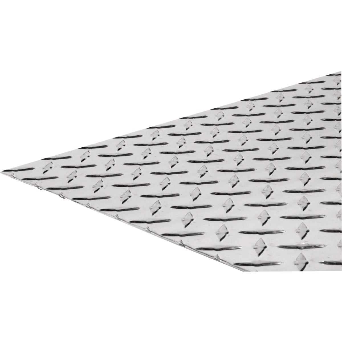 Hillman SteelWorks 0.063 In. x 24 In. x 48 In. Bright Aluminum Tread Plate