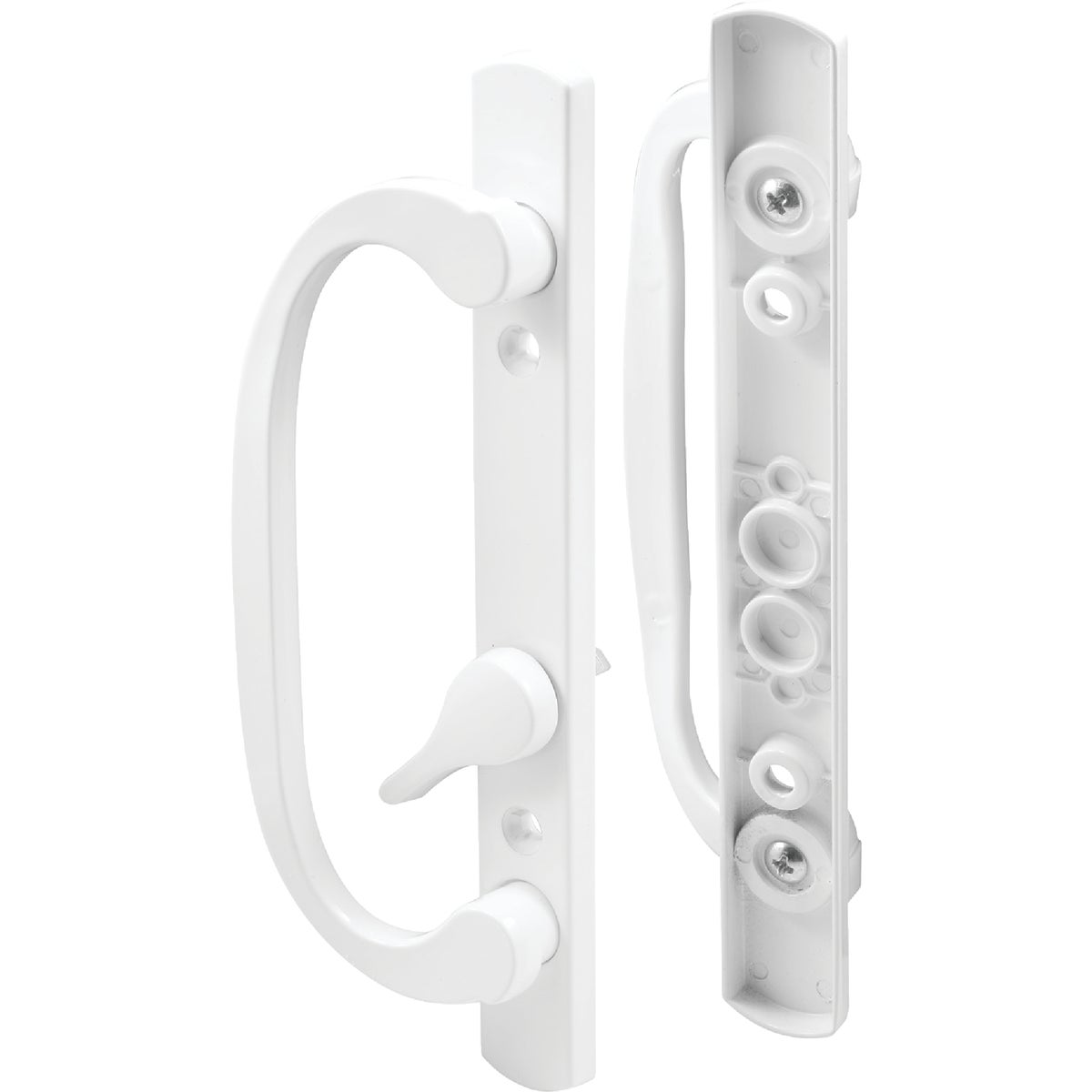 Prime-Line Mortise Style Sliding Door Handle Set With Offset Thumbturn