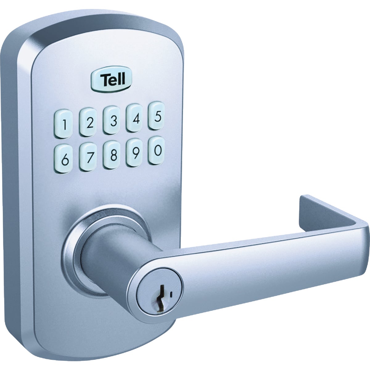 Tell Commercial Cortland Satin Chrome Electronic Keypad Lock