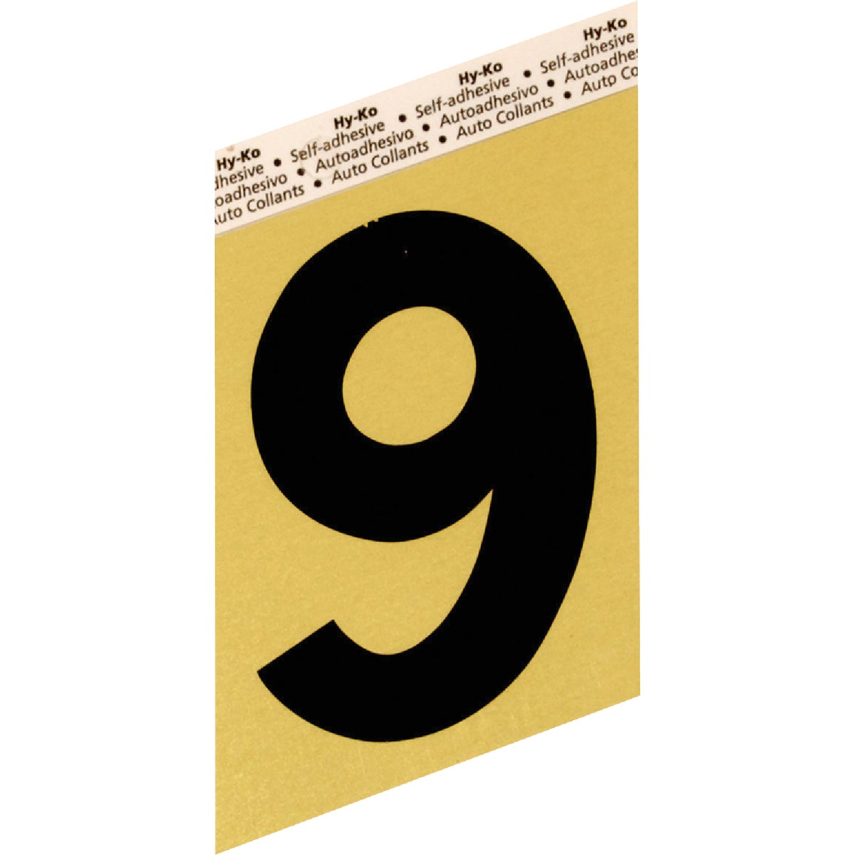 3-1/2″GOLD ALUM NUMBER 9