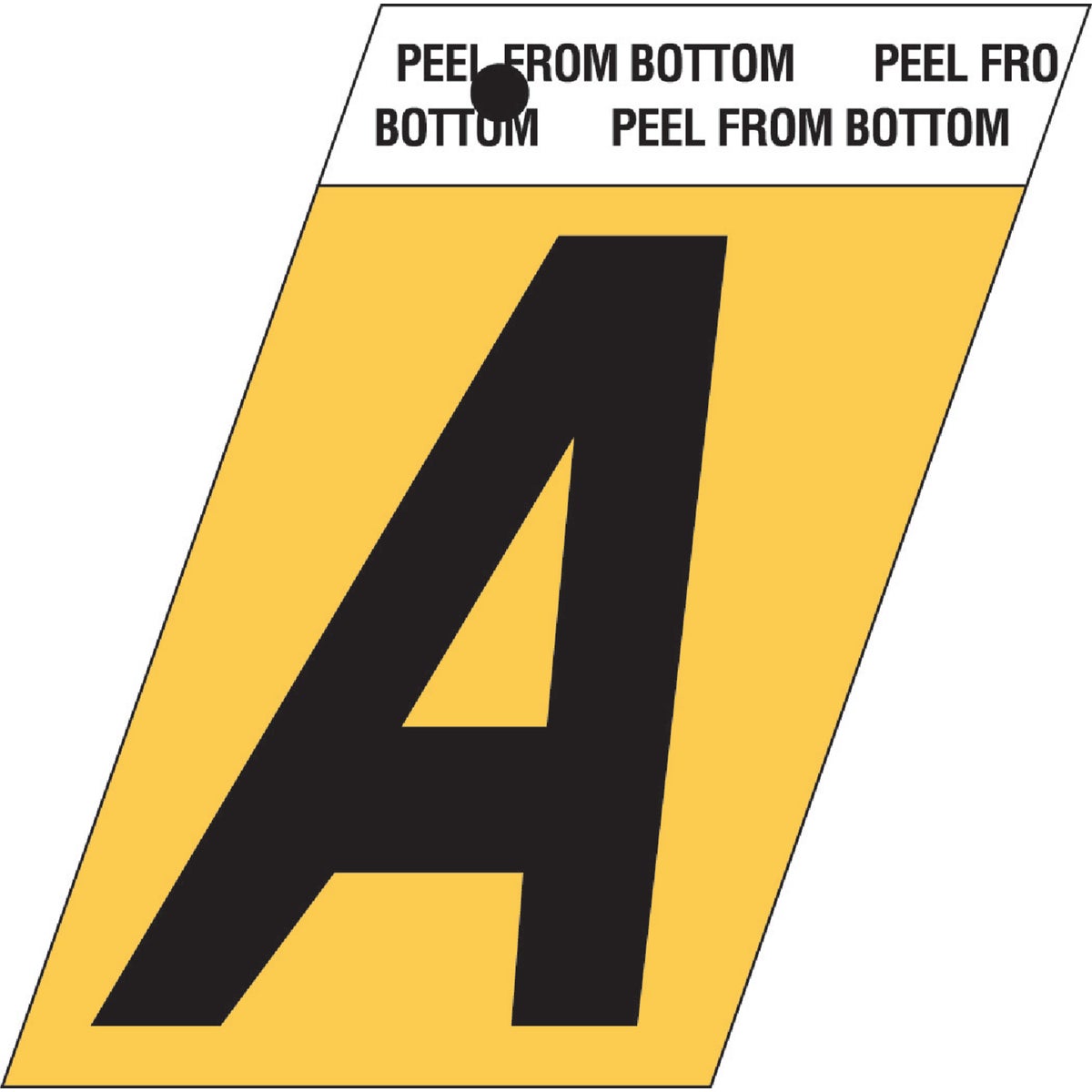 1-1/2″GOLD ALUM LETTER A