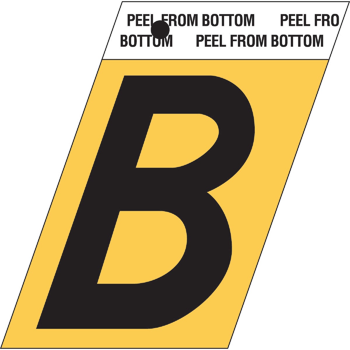 1-1/2″GOLD ALUM LETTER B