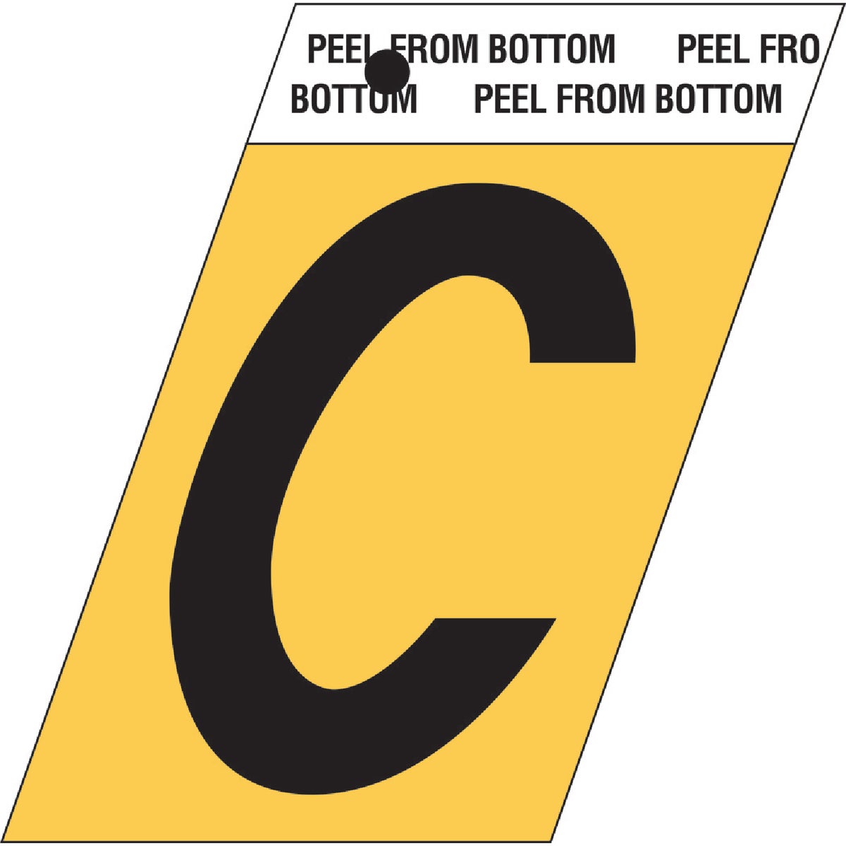 1-1/2″GOLD ALUM LETTER C