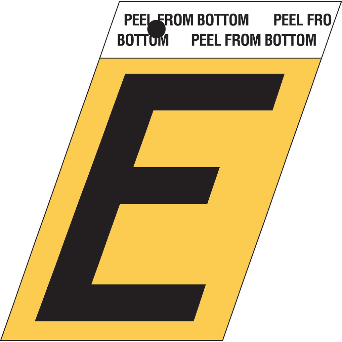 1-1/2″GOLD ALUM LETTER E