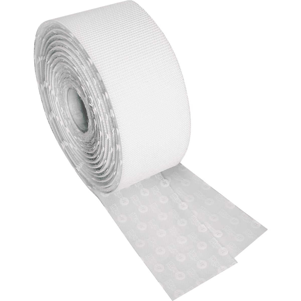 Wrap-It Storage Stick 'Em 2 In. x 10 Ft. Industrial Strength White Hook & Loop Roll