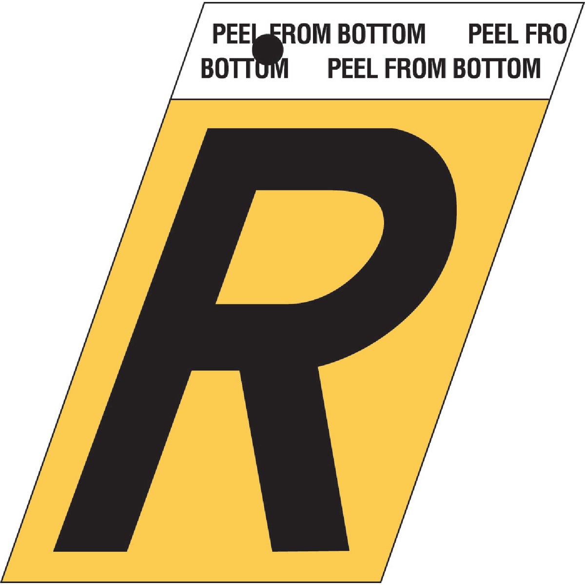 1-1/2″GOLD ALUM LETTER R