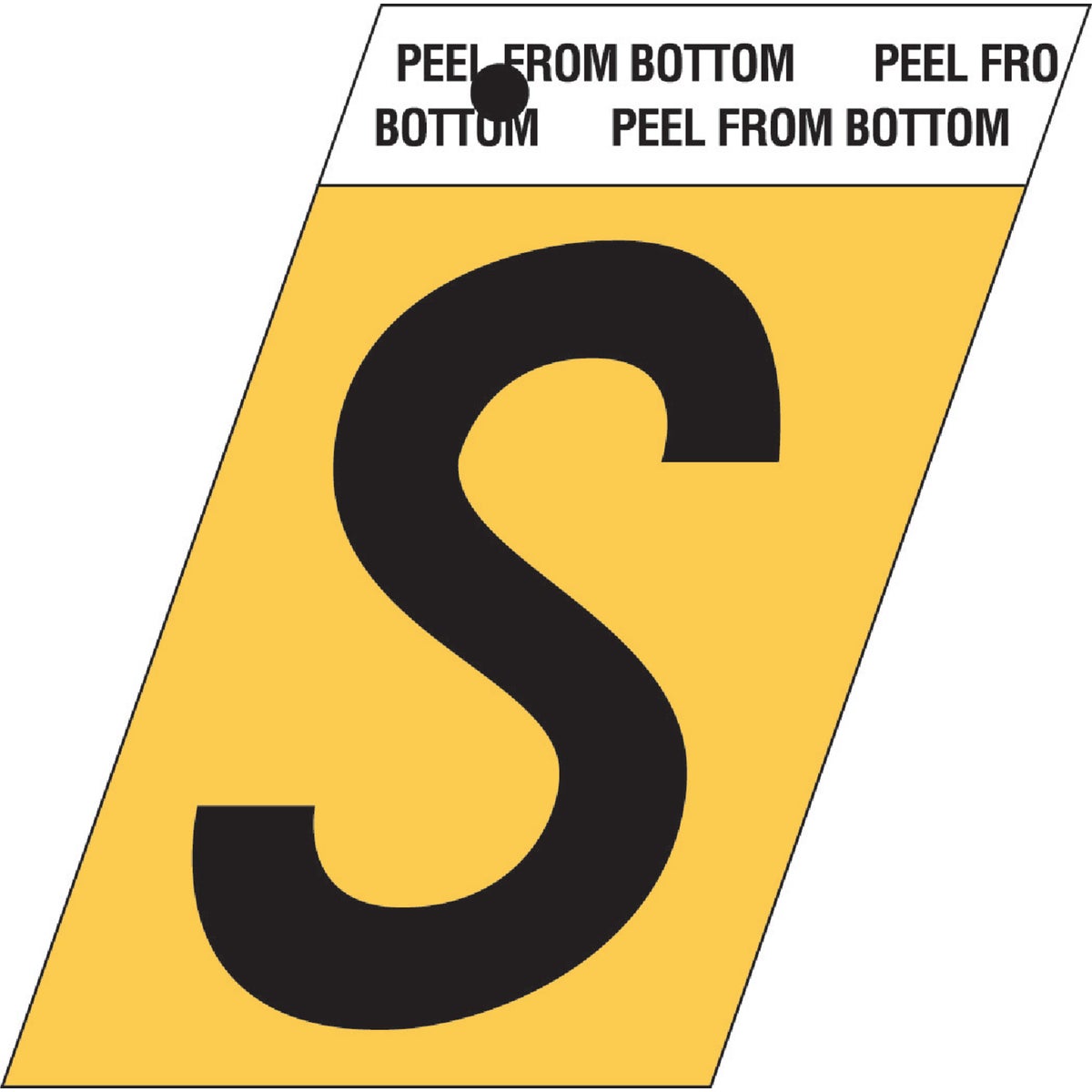 1-1/2″GOLD ALUM LETTER S