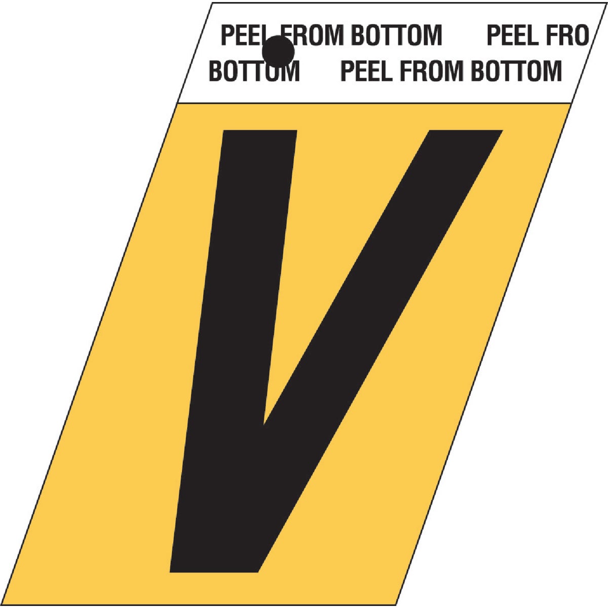 1-1/2″GOLD ALUM LETTER V