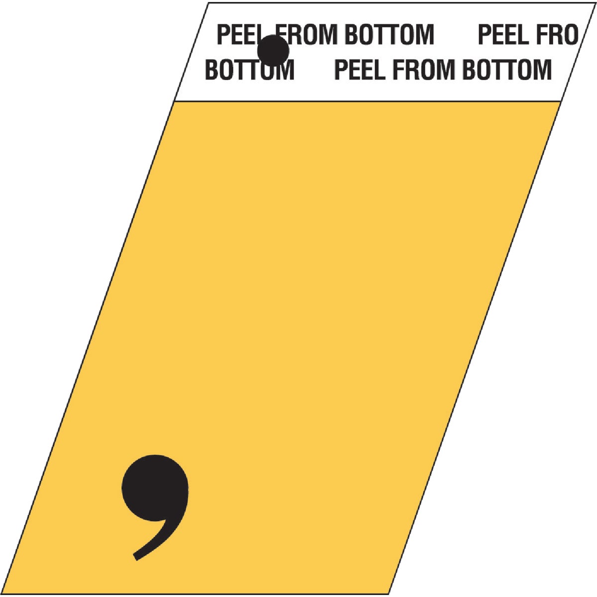 1-1/2″ GOLD ALUM COMMA