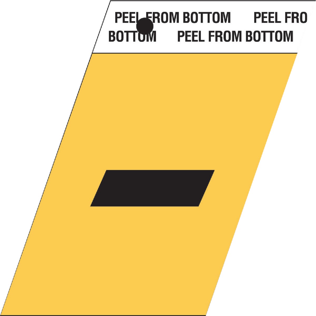 Hy-Ko 1-1/2 In. Aluminum Adhesive Symbol, Hyphen