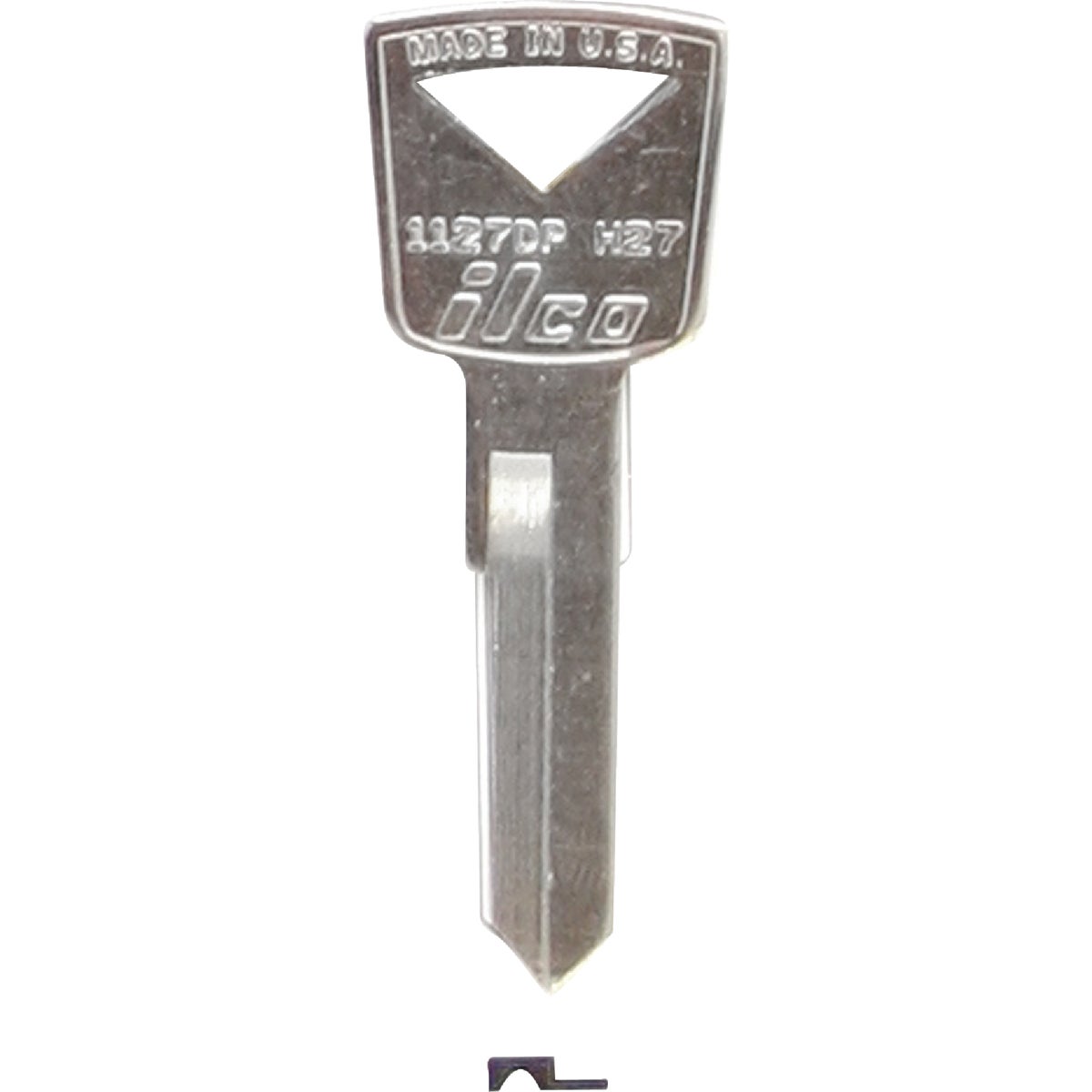 ILCO Ford Nickel Plated Automotive Key H27 / 1127DP (10-Pack)