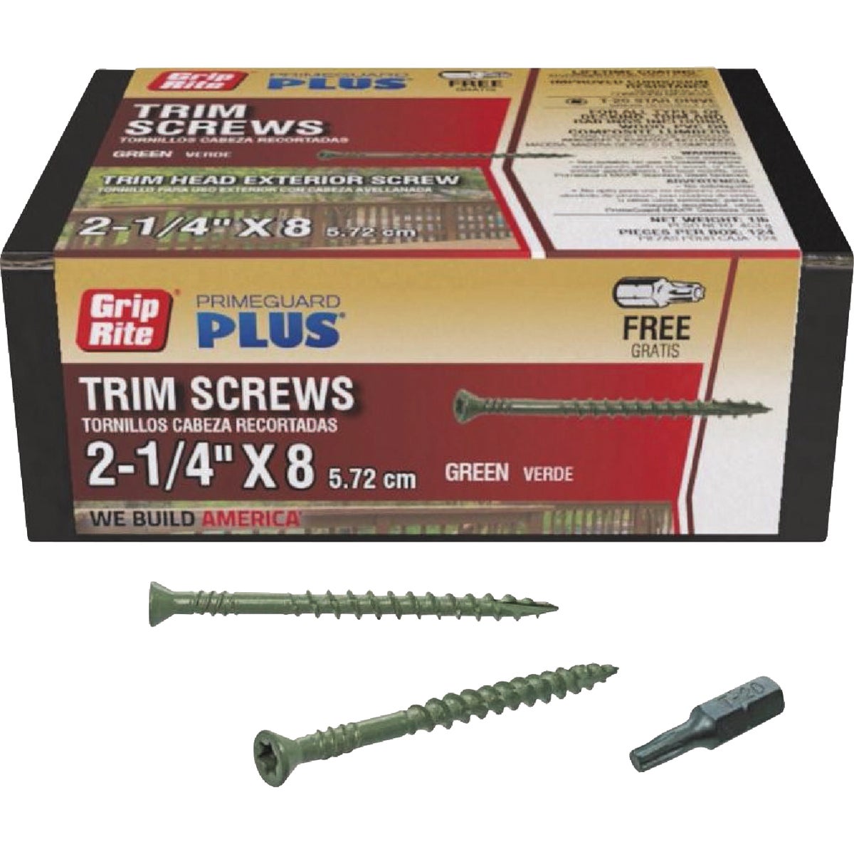 Do it Best PrimeGuard Plus #8 x 2-1/4 In. Star Drive Green Exterior Screw (1 Lb.)