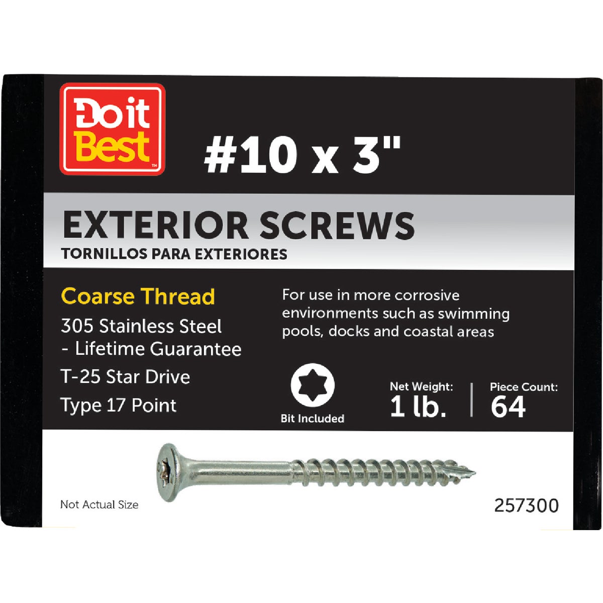 Grip-Rite Max 3 In. T17 ST25 305 Stainless Steel Deck Screw (1 Lb.)