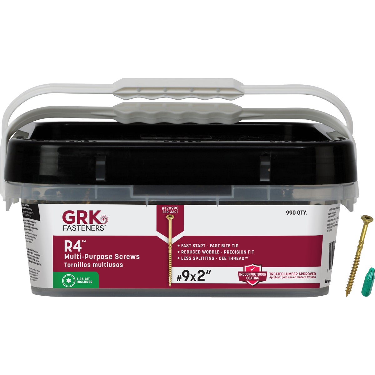 GRK R4 #9 x 2 In. Star Drive Multi-Purpose Wood Screw (990 Ct.)