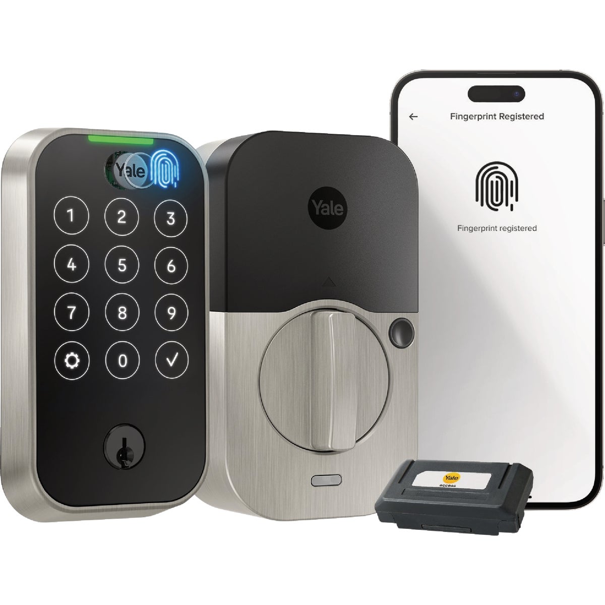 Yale Assure Satin Nickel Electronic Lock Touch Keypad Deadbolt with WiFi