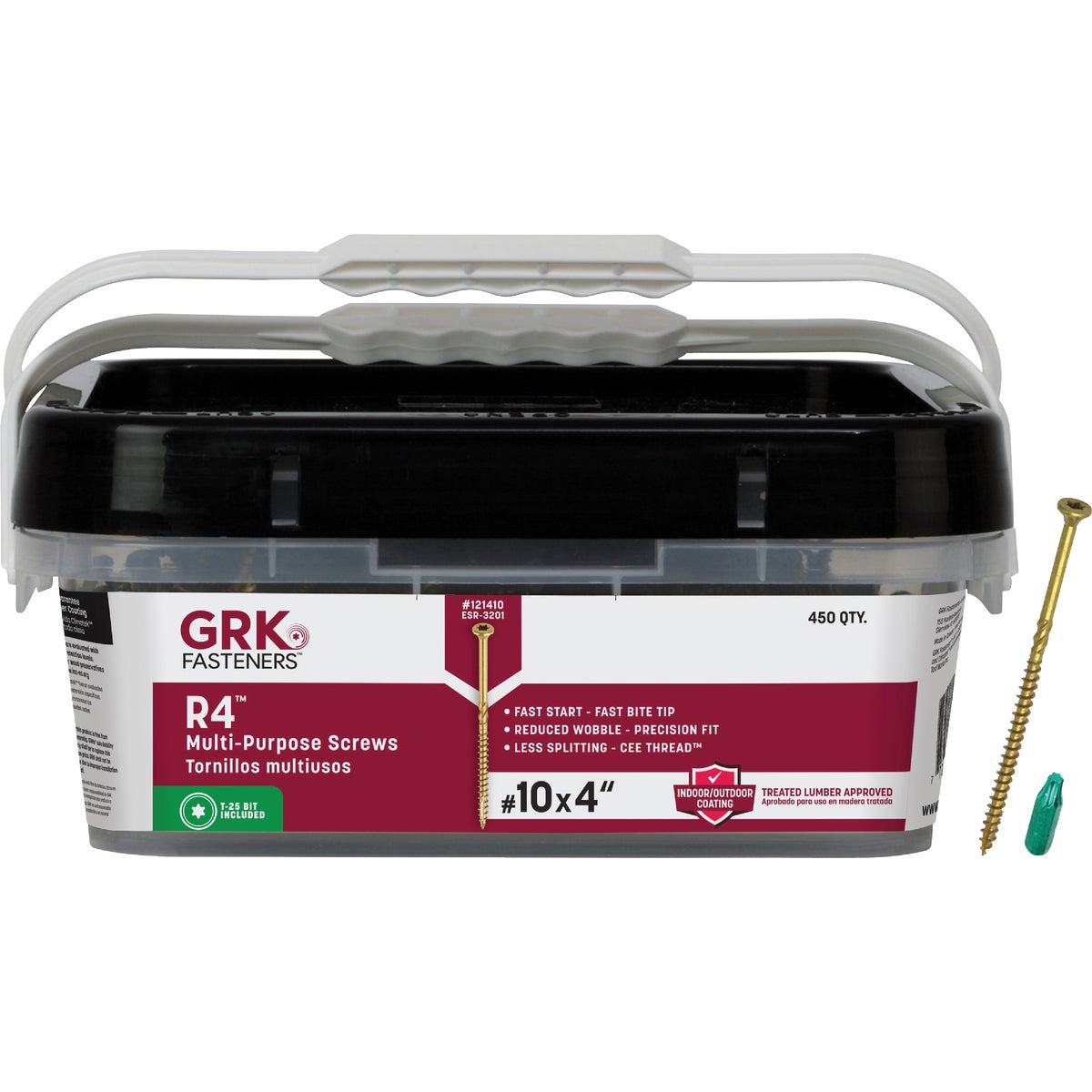 GRK R4 #10 x 4 In. Star Drive Multi-Purpose Wood Screw (450 Ct.)