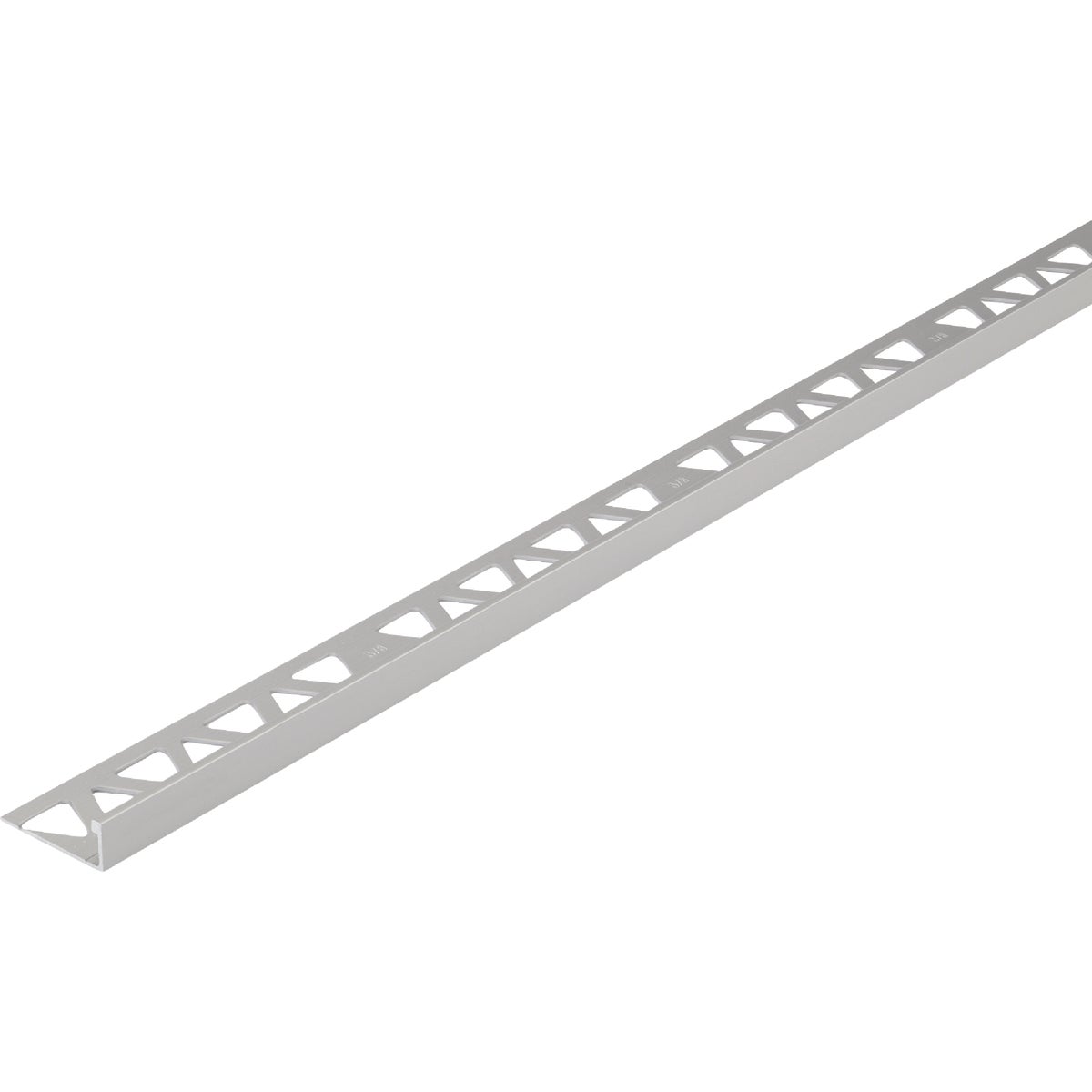 M-D Building Products 3/8 In. x 8 Ft. Satin Aluminum L-Shape Ceramic Tile Edging