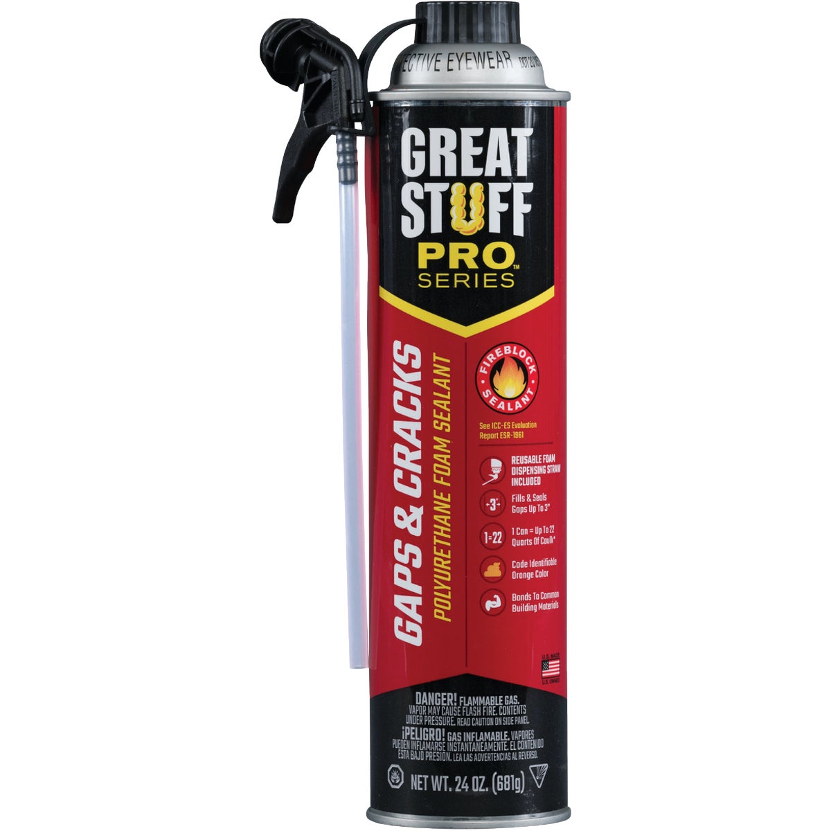 Great Stuff Pro Gaps & Cracks 24 Oz. Straw Foam