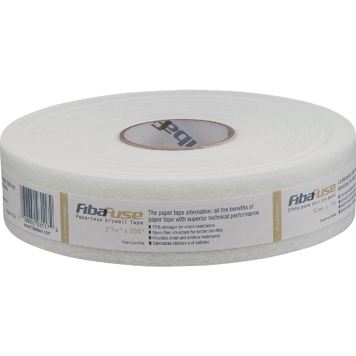 FibaFuse 2-1/16 In. X 250 Ft. Paperless Drywall Tape