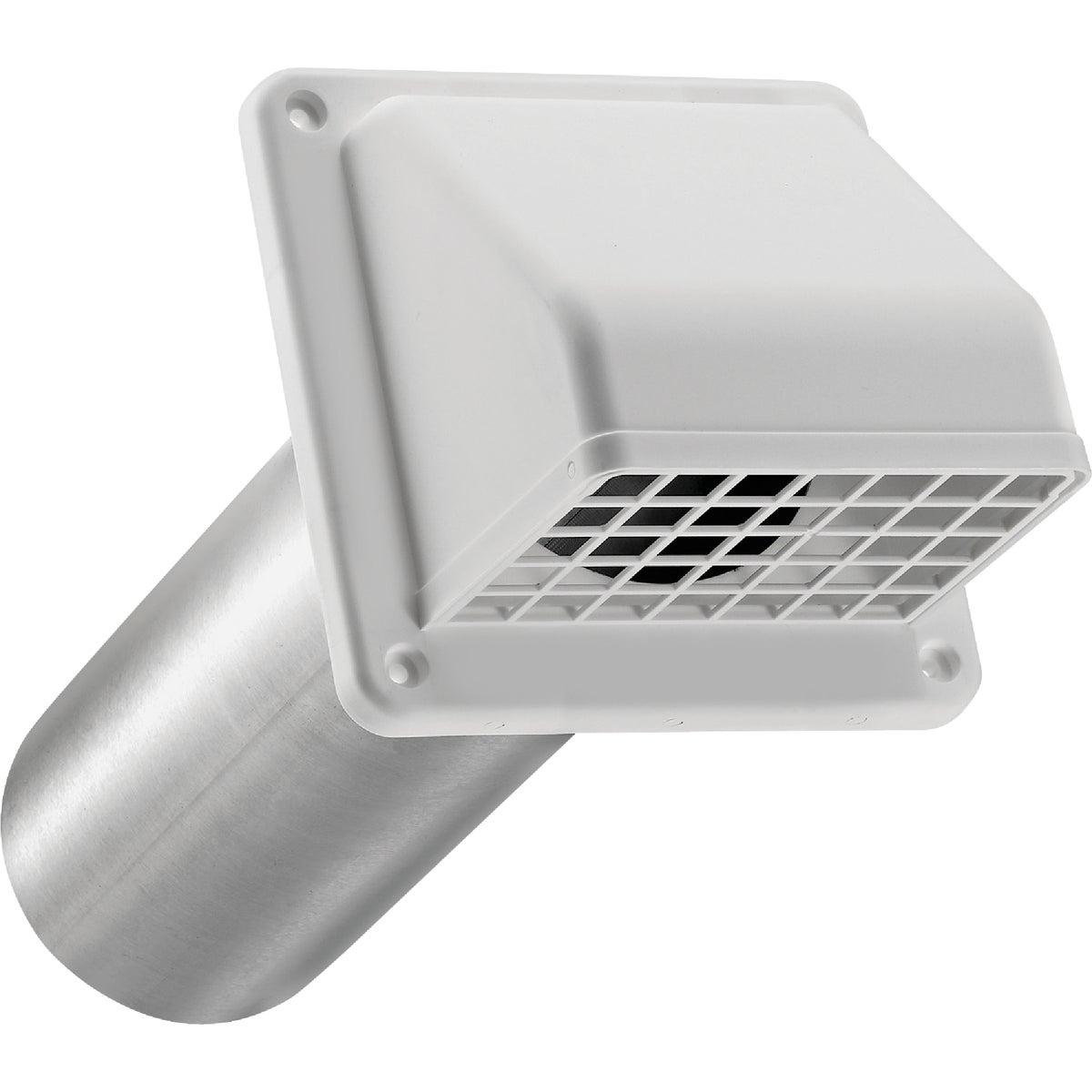 Lambro 4 In. White Plastic Preferred Dryer Vent Hood