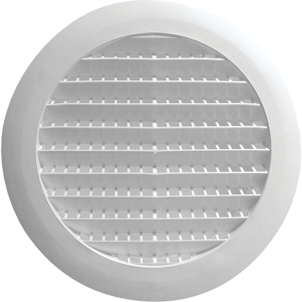 Builders Best 6 In. White Plastic Round Eave & Soffit Vent