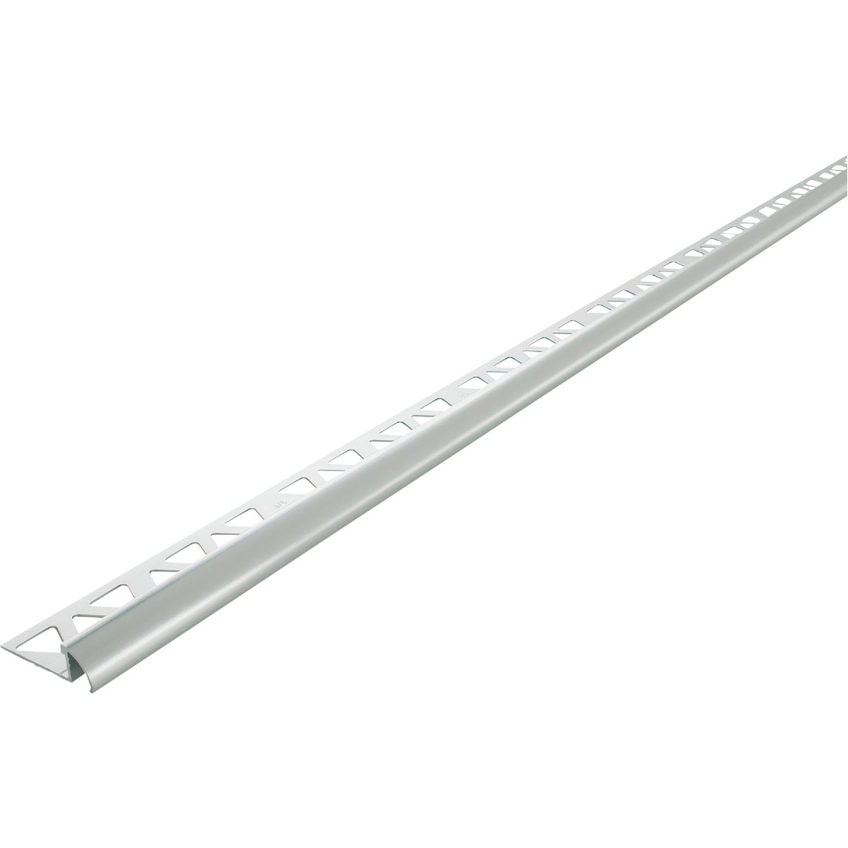 M-D Building Products 3/8 In. x 8 Ft. Bright Clear Aluminum Bullnose Tile Edging