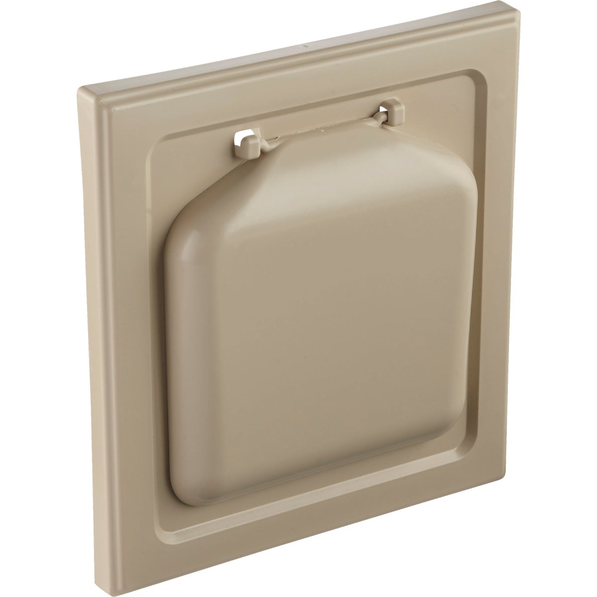 No-Pest 4 In. Tan Plastic Wide Mount Dryer Vent Hood