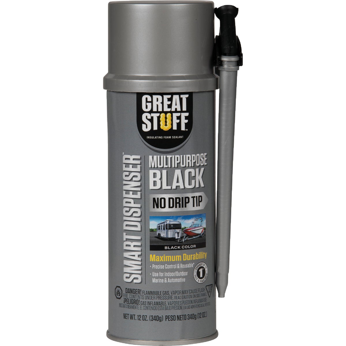 Great Stuff Smart Dispenser 12 Oz. Black Multipurpose Sealant